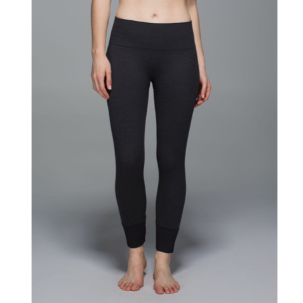 Lululemon Ebb To Street Leggings Heathered Black